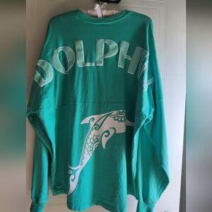 Auth SPIRIT JERSEY Dolphin/Sea World XL
